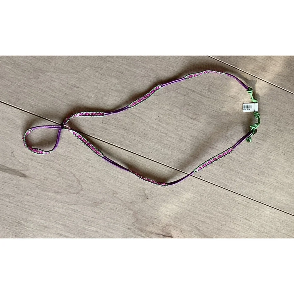 new Bindy B&R string beads skinny belt artisan women girls sz 30
